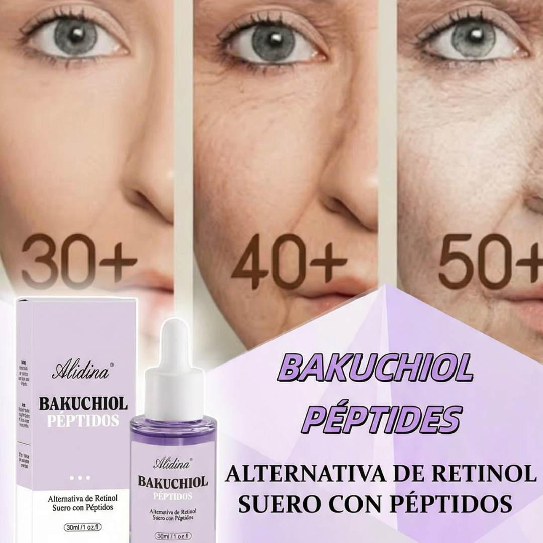 Suero de rejuvenecimiento bakuchiol para arrugas, reafirmante.