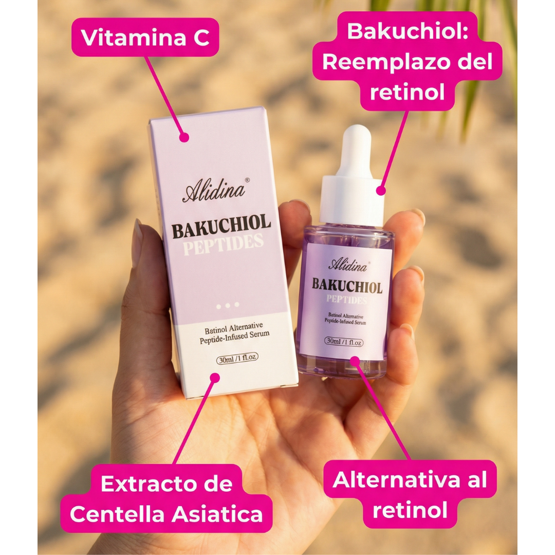 Suero de rejuvenecimiento bakuchiol para arrugas, reafirmante.